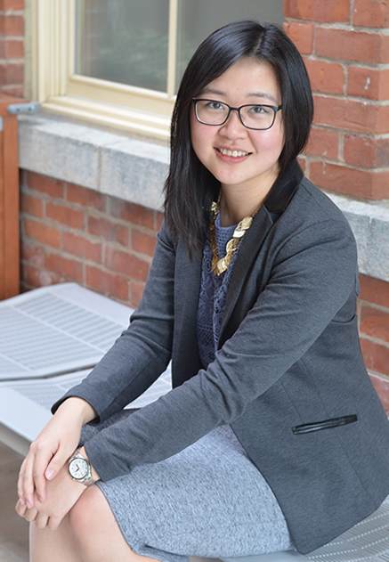 Maggie Shi, Comm'18, winner of this year's Paul and Tom Kinnear Business Plan Competition.
